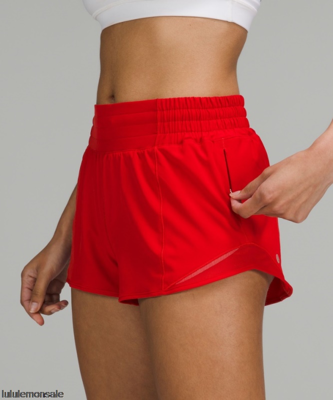 Lululemon Damen DELULU175 | Lululemon Deutschland Dunkelrot Hotty Hot Hochhaus Gefüttert Kurz 25